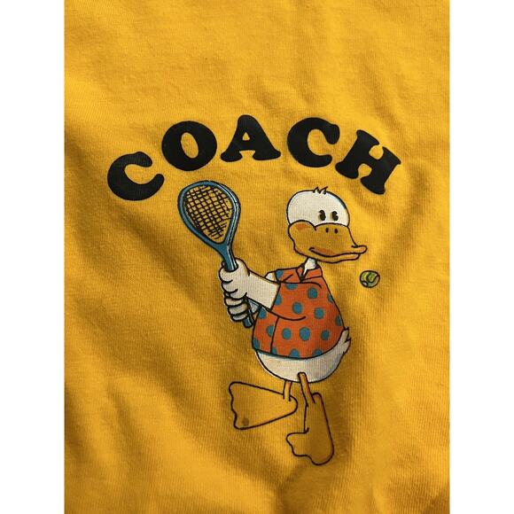 Vintage Oneita Yellow Mens Coach Duck Tennis Bend On Your Knees T-Shirt Size 3XL - Picture 6 of 11